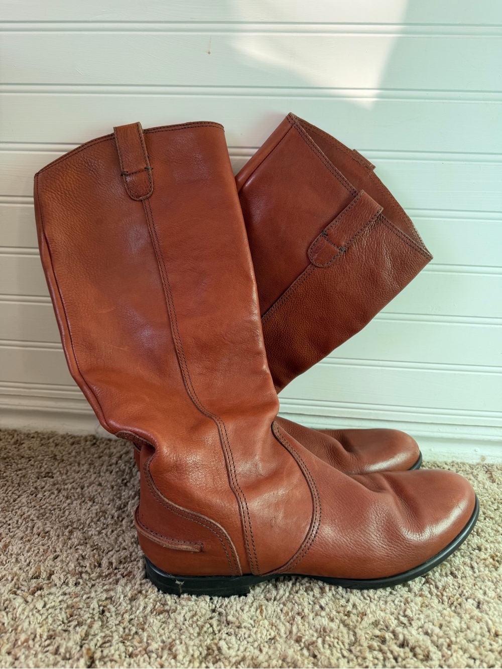 Women’s Tall leather Boots - Brown